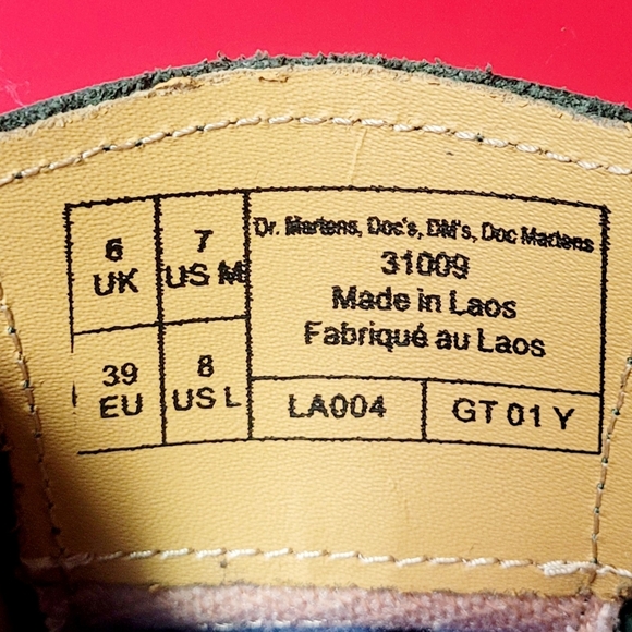 Dr. Martens 31009 Teal Smooth Leather Oxfords size Women's 8 / Men's 7 - Picture 10 of 10